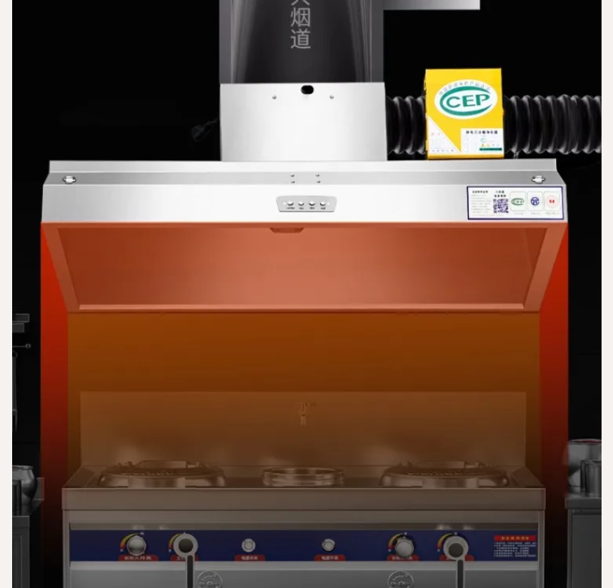 Commercial Kitchen Vent Hood - 220V Ticari Davlumbaz Mutfak Egzoz Fanı