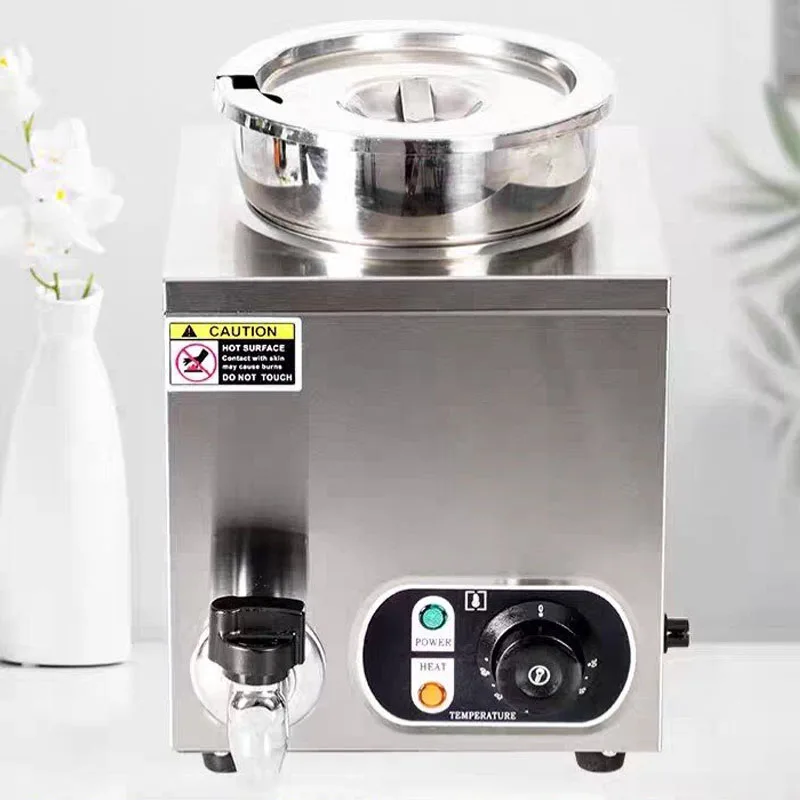 Bain Marie Food Warmer - 4 Yuvarlak Tencereli Paslanmaz Çelik Ticari