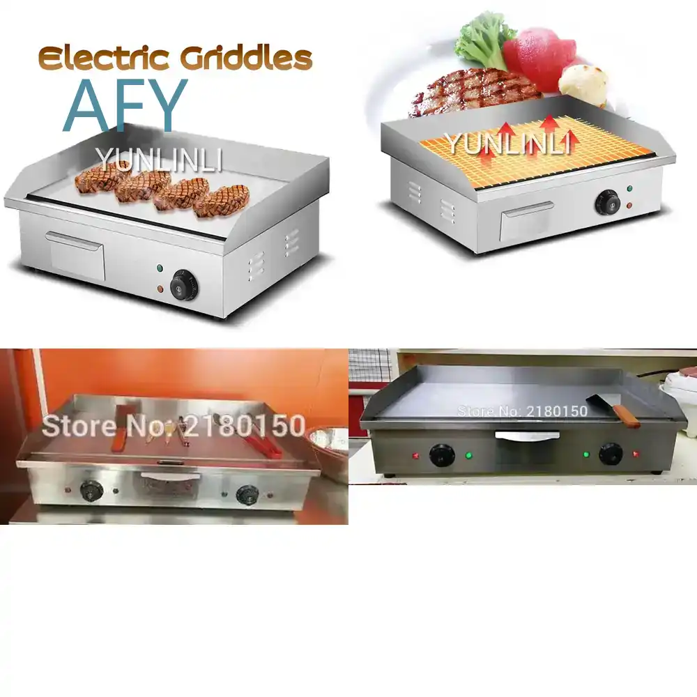 Electric Griddle Flat Top - Teppanyaki Ekipmanları için Elektrikli Izgaralar Ticari