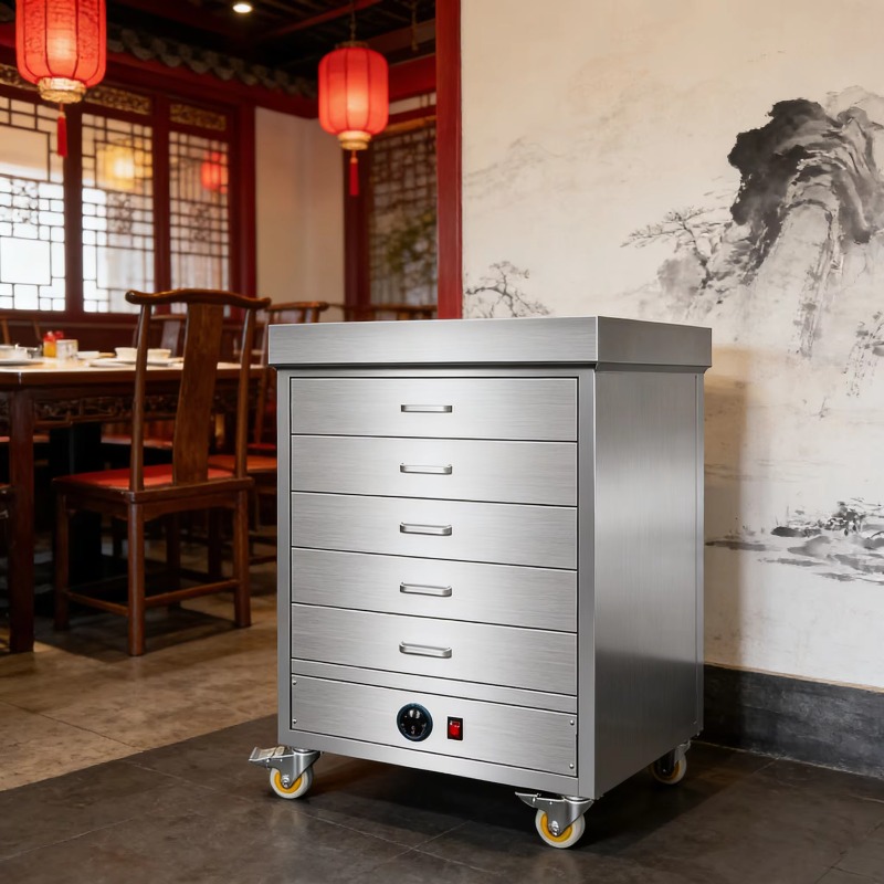 Commercial Kitchen Warmer - Ticari Elektrikli Paslanmaz Çelik Çift Kapılı