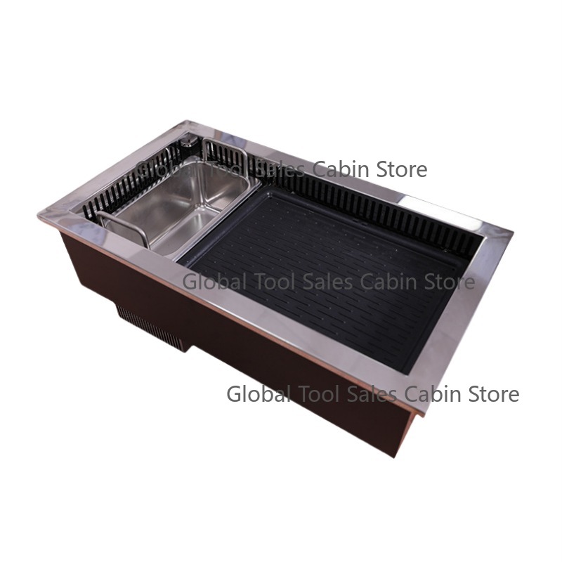 Teppanyaki Grill Table - Restoran Kullanımı İçin Ticari Elektrikli Barbekü