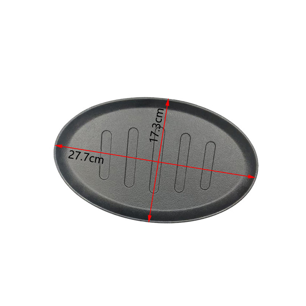Teppanyaki Grill Table - Oval Dökme Demir Biftek Tabağı Seti