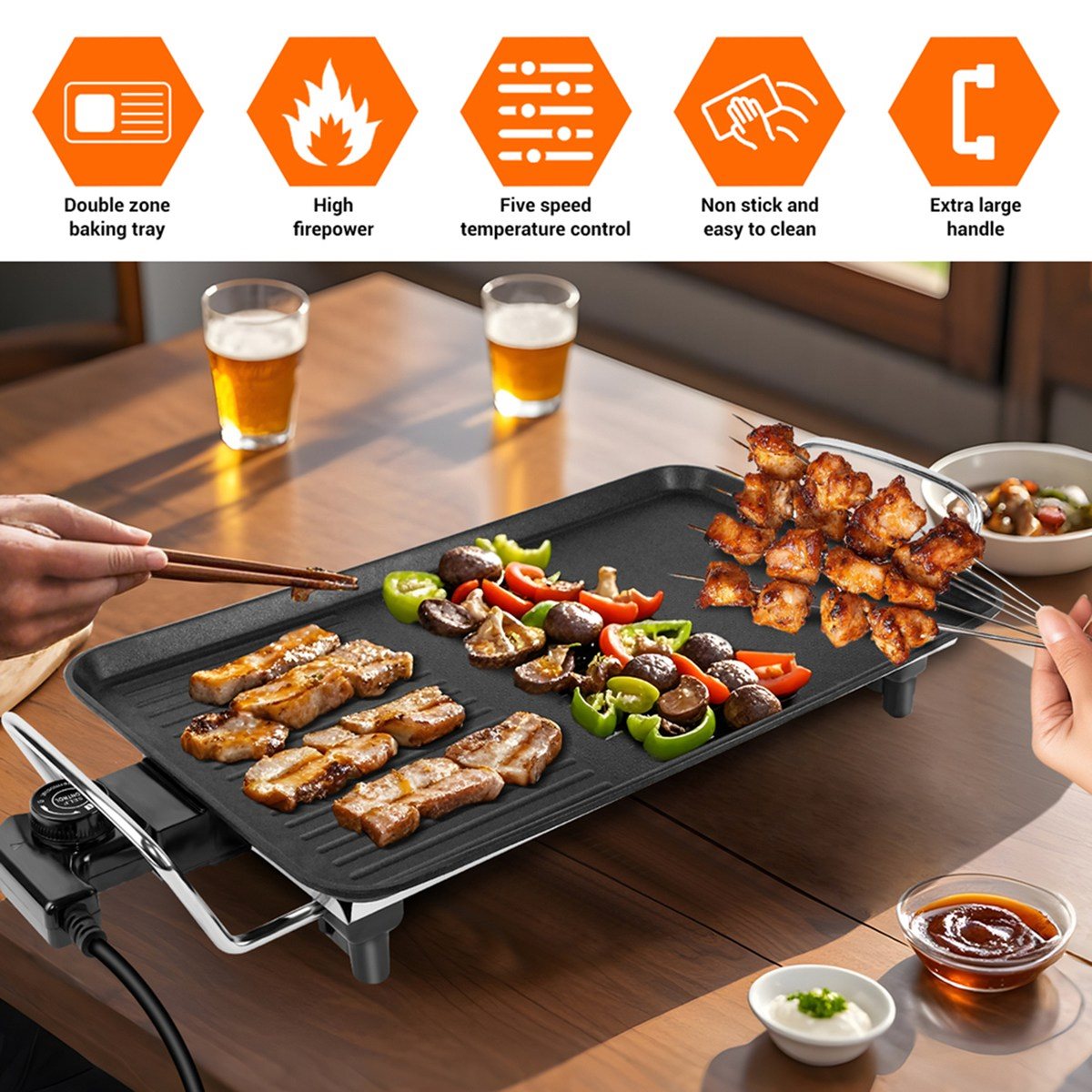 (ABHW) Masa Üstü Elektrikli Te - Teppanyaki Grill Table incelemesi ve fiyatı
