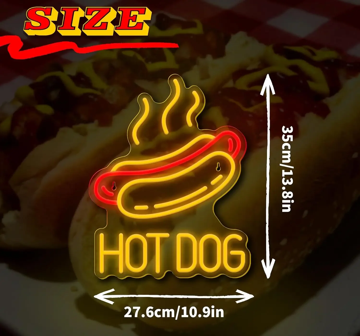 Hot Dog LED Neon Tabela Duvar  - Commercial Kitchen Windows incelemesi ve fiyatı