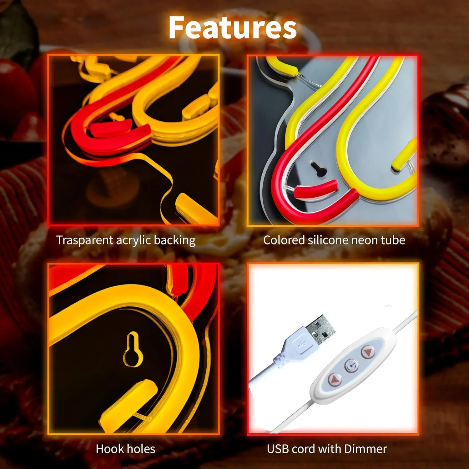Hot Dog LED Neon Tabela Duvar  - Commercial Kitchen Windows incelemesi ve fiyatı