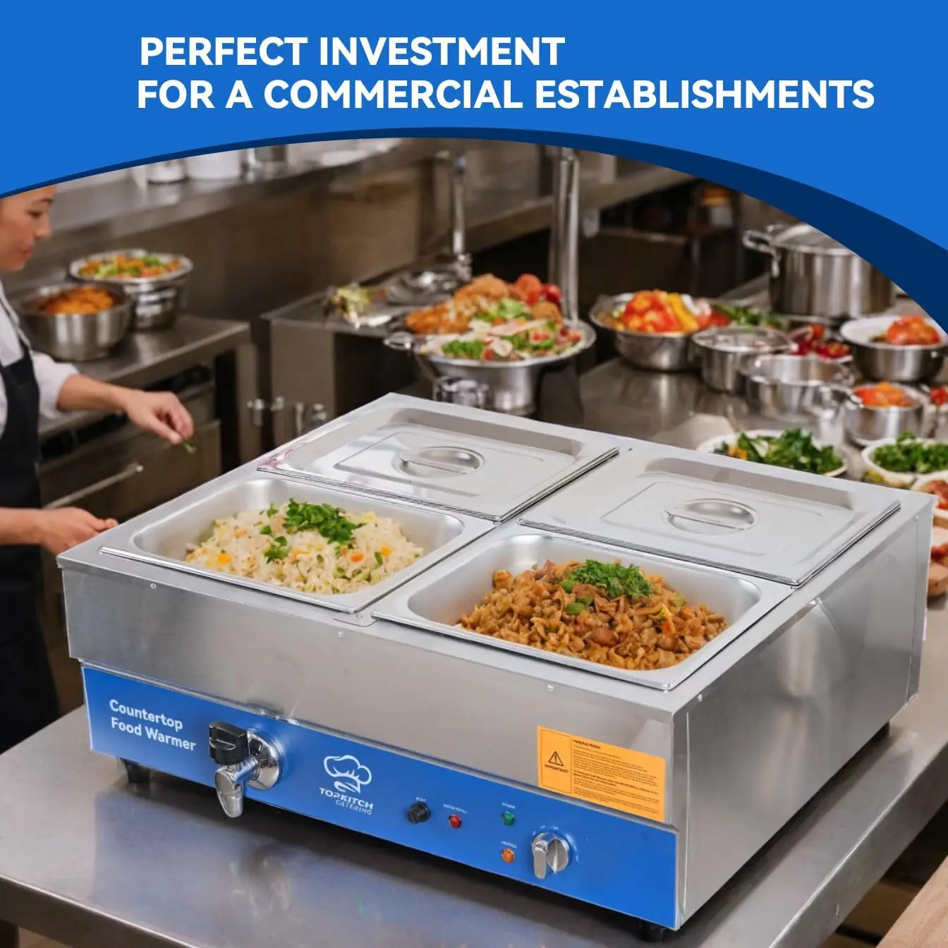 ETL Sertifikalı 4 Bölmeli Tica - Bain Marie Food Warmer incelemesi ve fiyatı