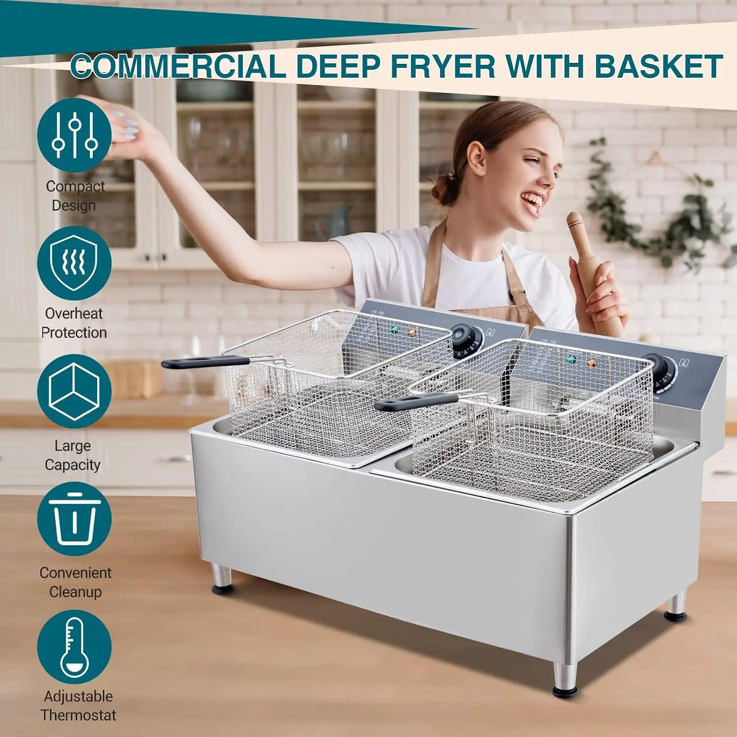 23.2 Litre Ticari Elektrikli F - Deep Fryer Commercial incelemesi ve fiyatı