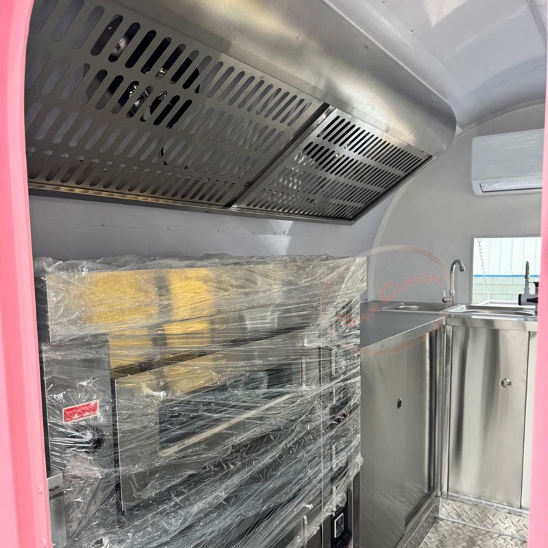 Pembe Fiberglas Yiyecek Karava - Commercial Kitchen Windows incelemesi ve fiyatı
