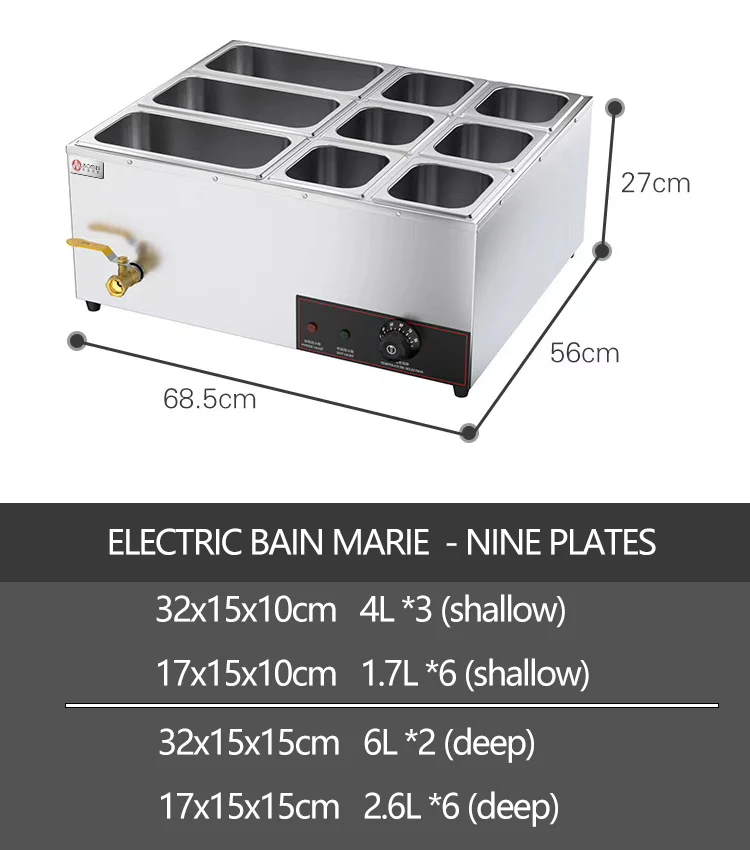 -Otel Restoran Sürtünme Tabağı - Bain Marie Food Warmer incelemesi ve fiyatı