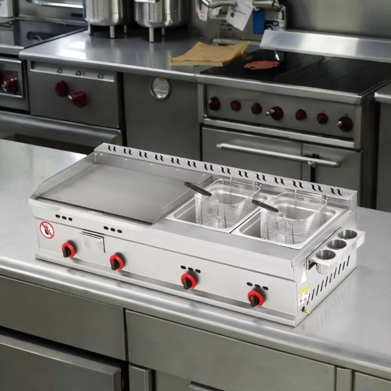 Ticari Gazlı Izgara + Çift Der - Deep Fryer Commercial incelemesi ve fiyatı