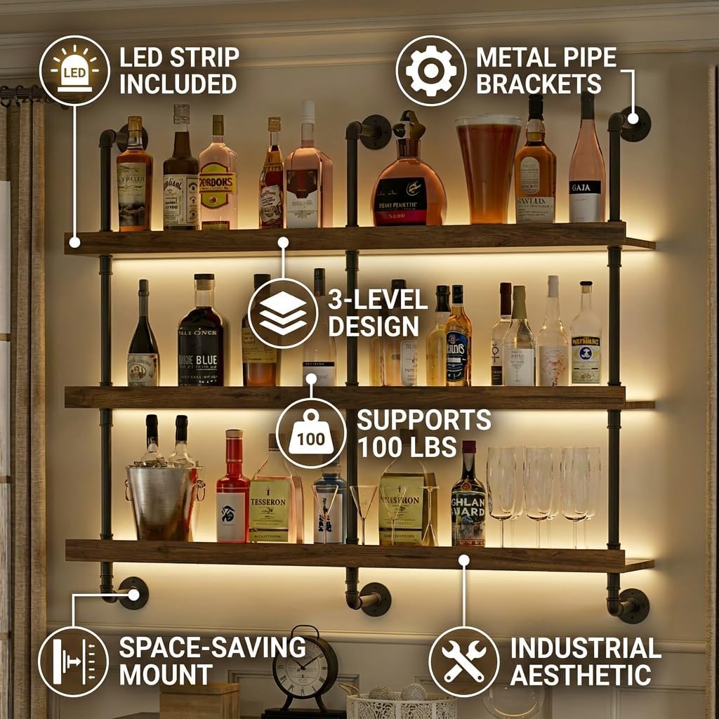 Duvara Monte LED Işıklı Üç Kat - Commercial Kitchen Shed incelemesi ve fiyatı