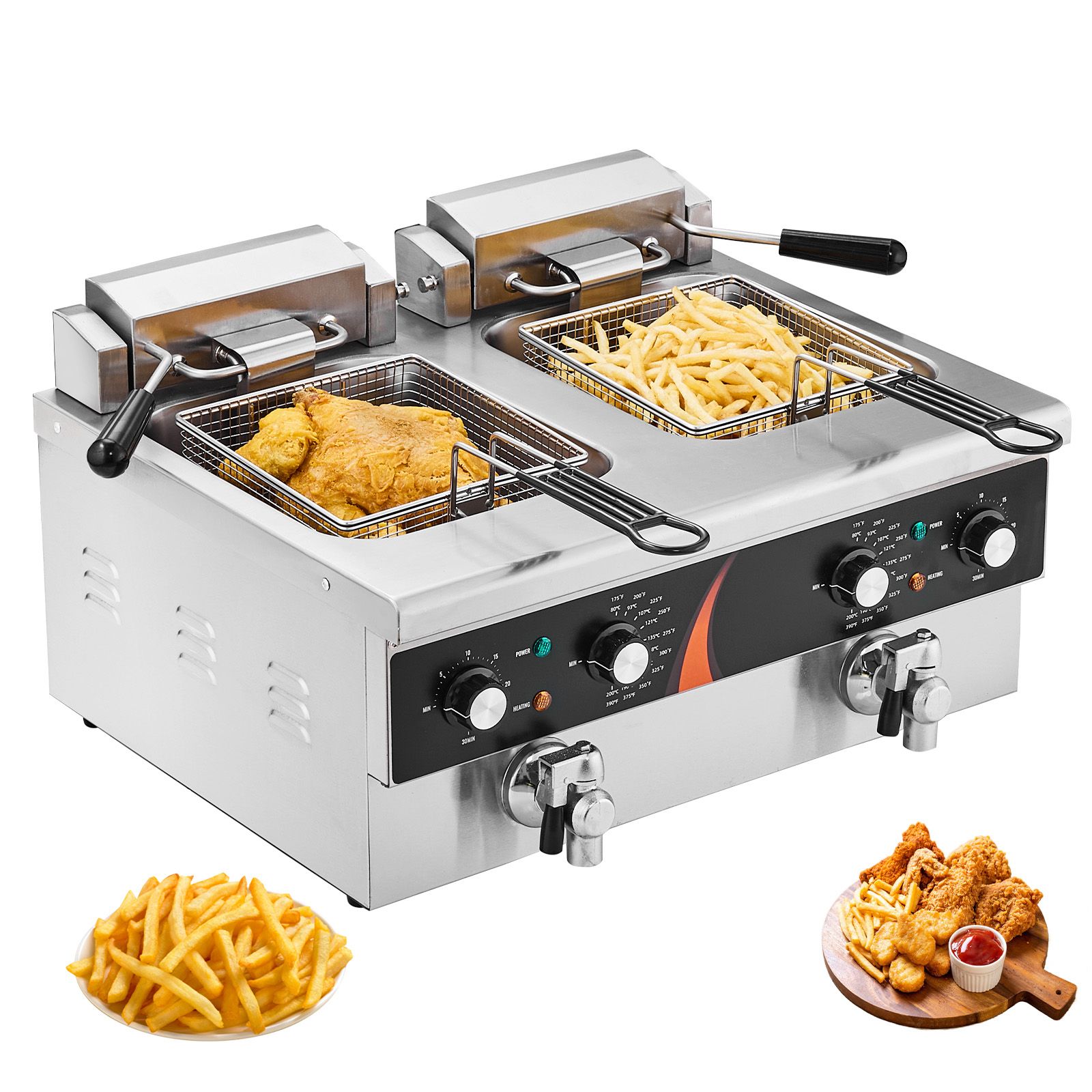Ticari Fritöz 3500W, Çift Tank - Deep Fryer Commercial incelemesi ve fiyatı
