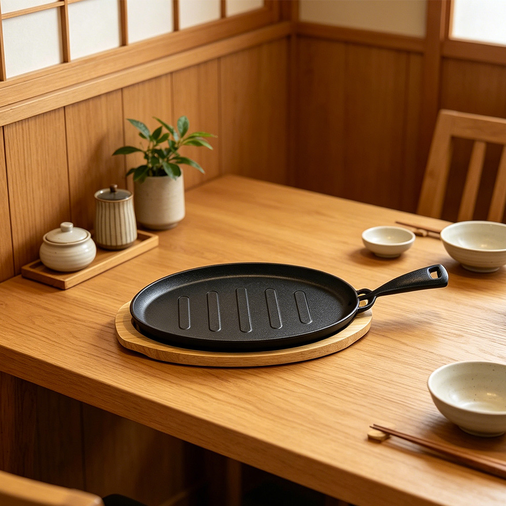 Oval Dökme Demir Biftek Tabağı - Teppanyaki Grill Table incelemesi ve fiyatı